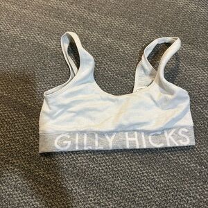 Gilly Hicks White and Gray Sports Bra